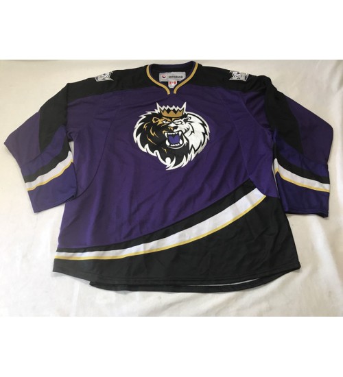 Custom AHL Manchester Monarchs Authentic Hockey Jersey Grey